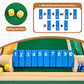 Cretvis 1-4 Players Shut The Box Dice Game, 10 Numbers Traditional Wooden Pub Bar Board Family Table Mat Game Dice For Kids And