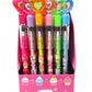 TINYMILLS 24 Pcs Cupcakes Happy Birthday Pencils Multi Point Stackable Pencil with Eraser for Party Favors Goodie Bag Stuffers