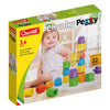 Quercetti Geokid Daisy Maxi 21-Piece Stacking & Sorting Pegboard, Plastic, Multicolor, Ages 1+, Model 4160