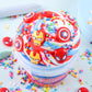 Big Bucket Premade Tri-Colored Red White And Blue Butter Slime, Non Sticky, Super Soft Sludge Toy, Birthday Gifts And Party Favo