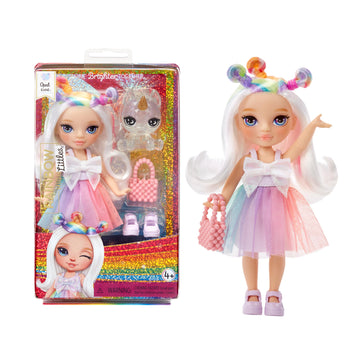 Rainbow High Littles – Opal Raine, Rainbow 5.5' Posable Small Doll With Purse, Magical Pet Unicorn, Girls Toy Gift, Kids Ages 4-12 Years