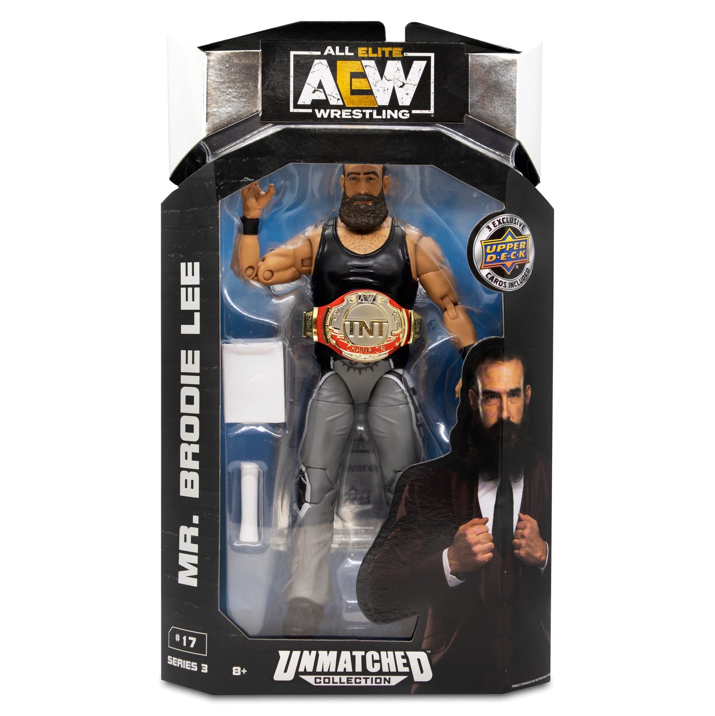 All advanced Wrestling - 6-Inch Brodie Lee Figure with Accessories - Unmatched Collection Series 3