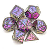 Metal dice Set D&D, 7piece Polyhedron DND D20 D12 D10 D8 D6 D4 dice Set, Suitable for Dungeons and Dragons RPG Game DND dice Set