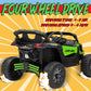 Kerry Yoo 24V Ride on Toys for Big Kids,Kids Electric Ride on Car UTV 4WD/2WD,High Speed Power Wheels with EVA Rubber Tires,4x4
