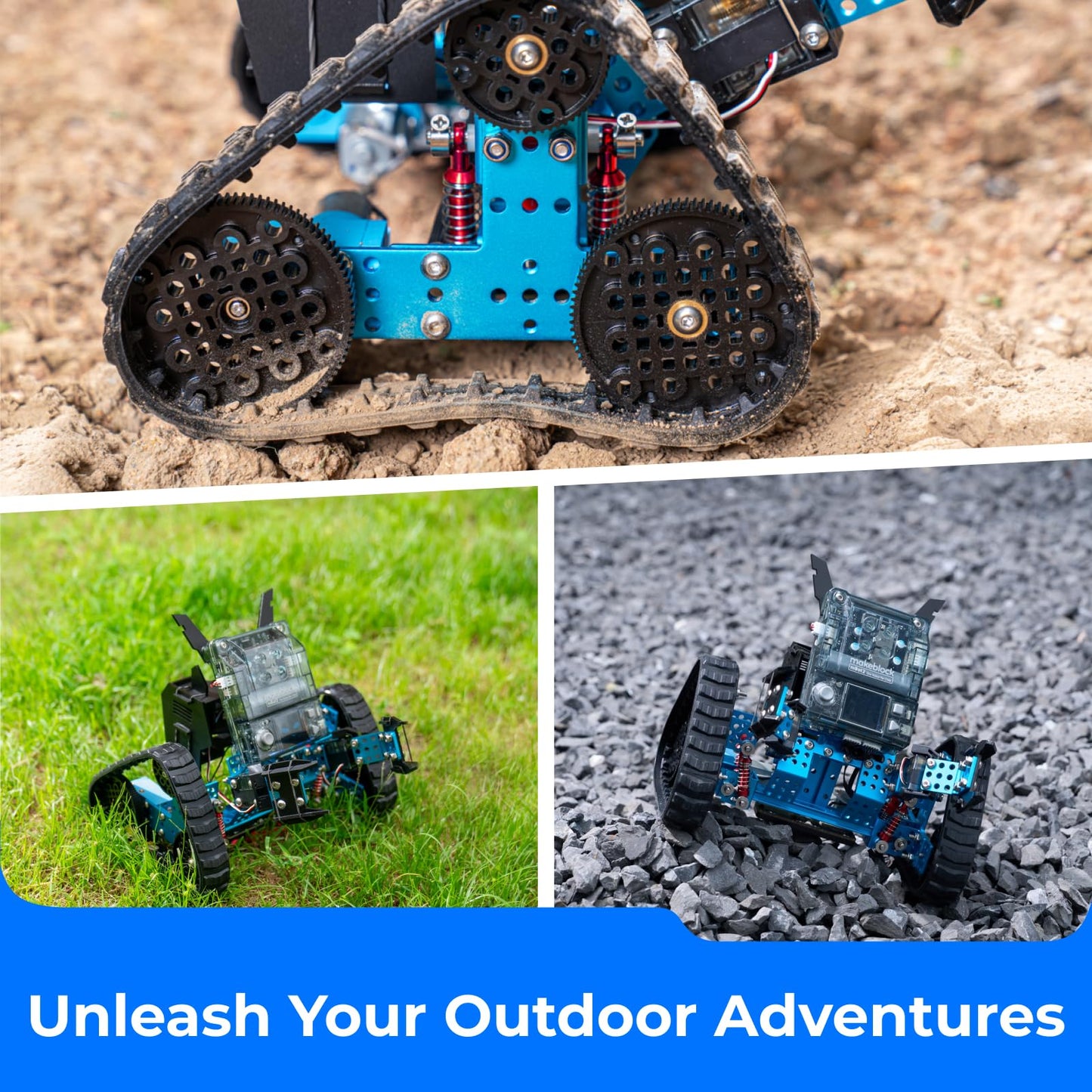 Makeblock mBot2 Rover Robotics Kit, Interactive Emo Robot for Coding Learning and Outdoor Play, Remote Control Coding Robot for