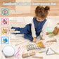 Baby Musical Instruments - Montessori Musical Toys For Toddlers 1-3, Neutral Colors Wooden Percussion Instruments Set, Modern Bo