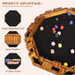 Vamslove Upgraded 2-8 Players Shut The Box Dice Game-8-Way Wooden Board Table Math Game With 16+6 Dices - Close The Box Game For Kids, Adults Families Party Club (Instruction Included)
