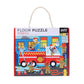 Petit Collage Floor Puzzle, Firefighters, 24-Pieces – Large Puzzle For Kids, Completed Firefighter Puzzle Measures 18” X 24” – Makes A Great Gift Idea For Ages 3+