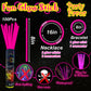 Ilhsty 100 Pk 8'' Pink Glow Sticks Glow Necklaces In The Dark Party Favors Supplies Bright Glowsticks Bulk For Birthday Valentin