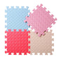 Tamiplay 16 Tiles Foam Play Mat, 0.4 Inch Thicked Interlocking Floor Mats With Solid Colors, Squares Baby Play Mat, Eva Foam Puzzle Floor Mat Foam Mats For Toddlers(Red/Beige/Pink/Sky Blue)