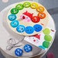 HABA Caterpillar Rainbow Preschool Learning Activity with Colors & Numbers, Threading Game & Fine Motor Skills Toy for Kids, Lac
