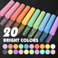 Felizroca 180Pcs Sidewalk Chalks Set In 20 Colors, Washable Coloured Chalk, Pavement Chalk, Jumbo Chalk Toddler, Non-Toxic Chalks, Outdoor Chalks For Kids