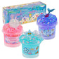 3 x 100mL Ocean Slime Kit for Girls & Boys: Mermaid Bead, Pink Crunchy & Blue Clear Slime, Sensory Experience DIY Slimes Set, Sl