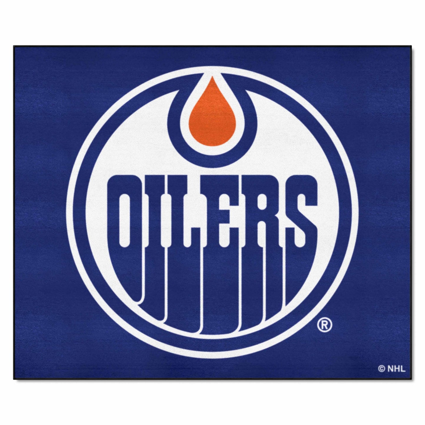FANMATS 10386 Edmonton Oilers Tailgater Rug - 5ft. x 6ft. Sports Fan Area Rug, Home Decor Rug and Tailgating Mat