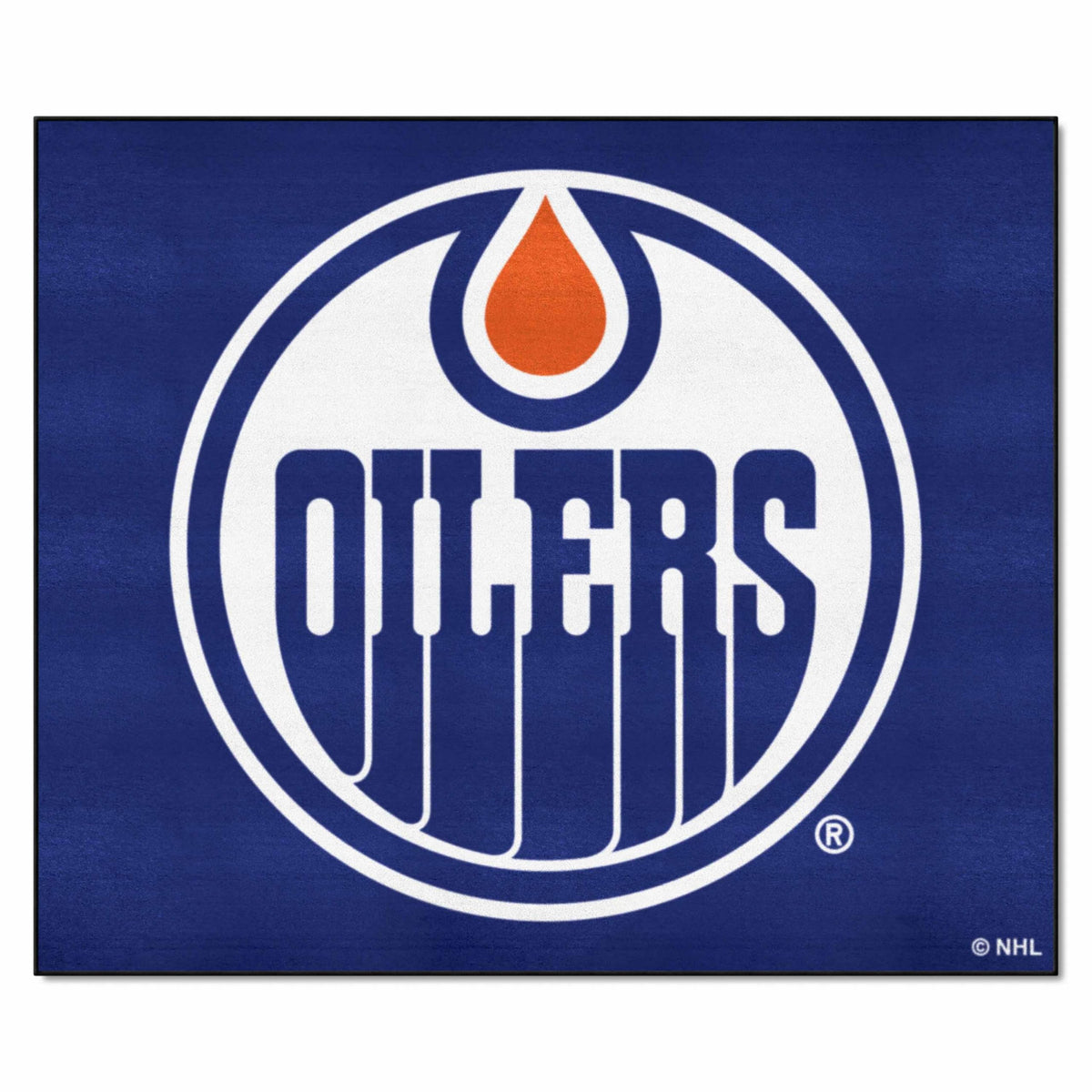 FANMATS 10386 Edmonton Oilers Tailgater Rug - 5ft. x 6ft. Sports Fan Area Rug, Home Decor Rug and Tailgating Mat
