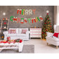 Tellpet Donut Merry Christmas Balloons Banner, Christmas Party Decorations