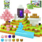 Magnetic Blocks - Build Mine Magnet World Cherry Blossom Set, Magnetic Tiles Building Stem Toys For Boys & Girl Kids Toddler Toys For 3+ Years Old