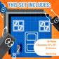 Strictly Briks Compatible With Lego 4 Pack Classic Stackable Baseplates 10X10 In, Building Bricks Plates With 32 X 32 Studs, Tow