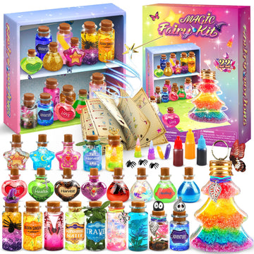 Potion Magic Kit for Kids  22 Magic Fairy Arts and Crafts Kit Potion Bottles Birthday Gifts Toys for Girls 6-12 Year Old Decorations School Family Craft Activities Party Favors