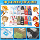 Geyoga 10 Pcs Kids Community Helper Dress Up Vest Career Cosplay Cloth Toddlers Occupation Pretend Play Costume (6-10 Years)