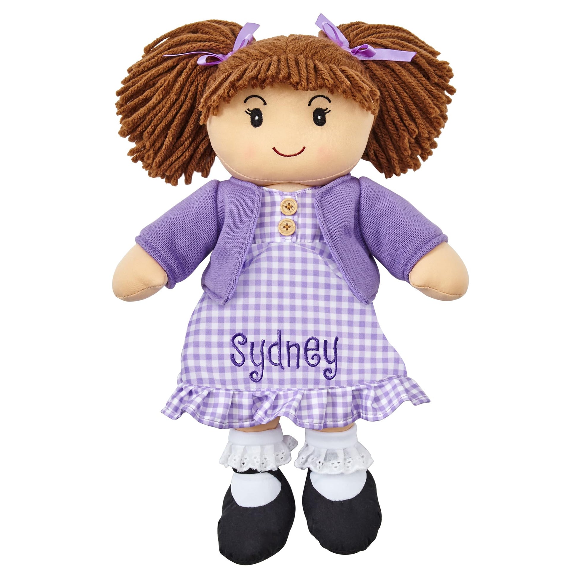 Let'S Make Memories Personalized Rag Doll - Mini-Me Doll - Doll For Girls - Toy For Girls - Light Brown Hair
