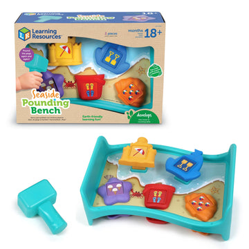 Learning Resources Seaside Pounding Bench, Seaside Game, Toddler Toys, Preschool Learning Activities, Toddler Learning Activitie