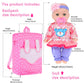 ebuddy 12 inch Baby Doll and Accessories-Reborn Baby Dolls Real Life Baby Dolls with 3 Sets Clothes,Backpack,Pacifier, Bottle
