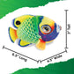 Real Planet Sea Life Plush - Soft Stuffed Animal Gift For Kids All Ages, Sea Ocean Fishing Plushie, Fun Christmas Birthday Gifts (Striped Angel Fish, 6.5') (Green)
