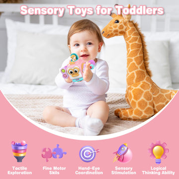 Soonyang Toddler Toys, Busy Board For 1 Year Old, Montessori Toys For Babies 12-36 Months, Sensory Toys For Toddlers 1-3, One Ye