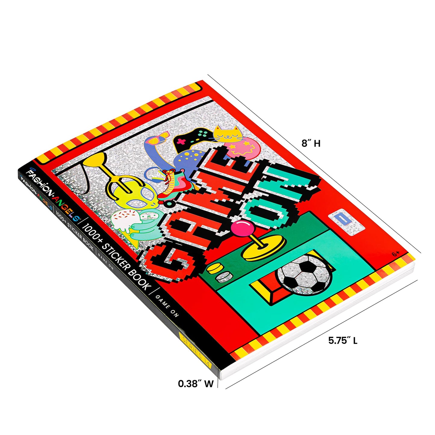 Fashion Angels 1,000+ Game On Sticker Book, Includes Fun & Colorful Craft Gaming Stickers, Ideal For Accessorizing Kids & Teens Notebooks, Journals & More