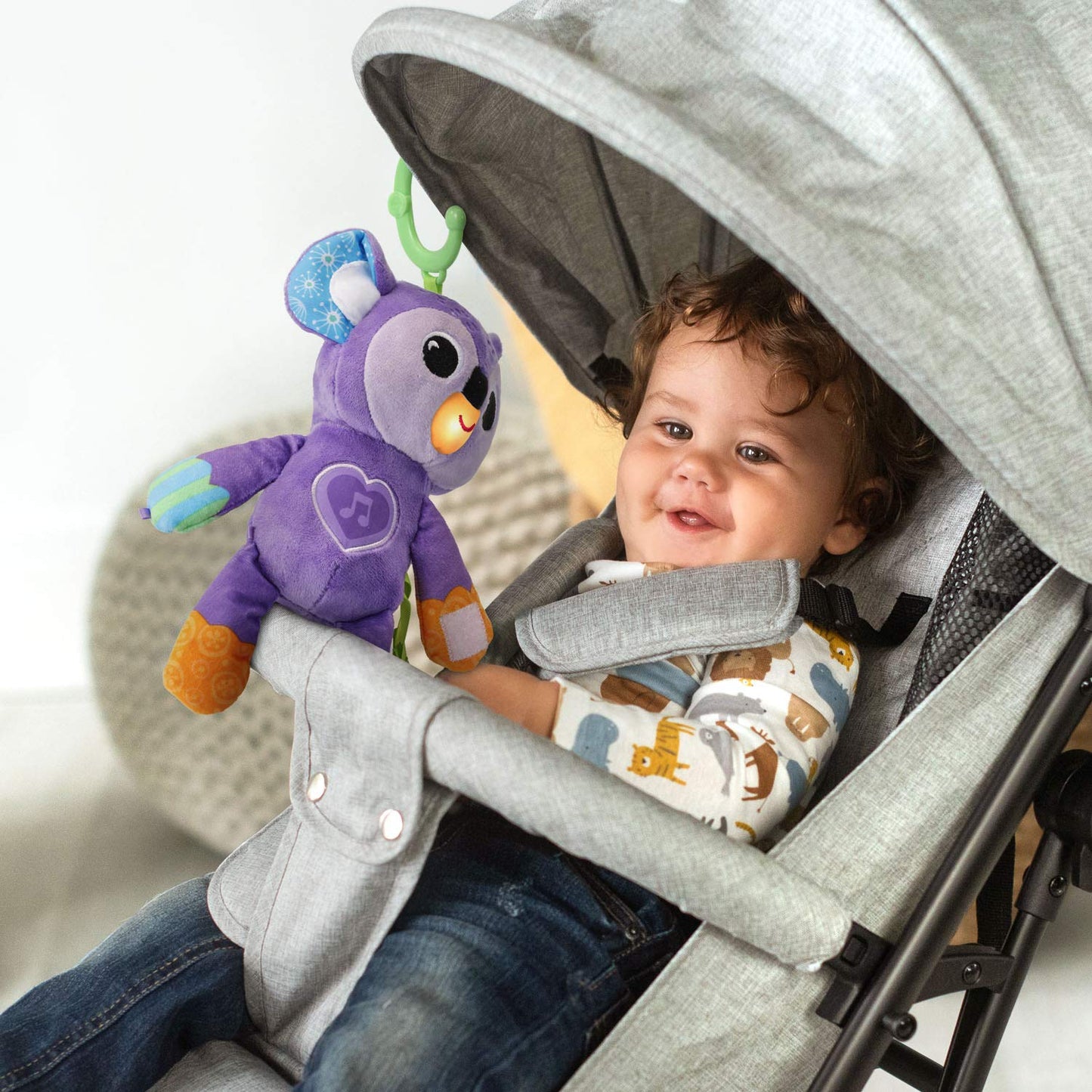 Vtech Grab And Go Koala Plush Take-Along Toy, Purple