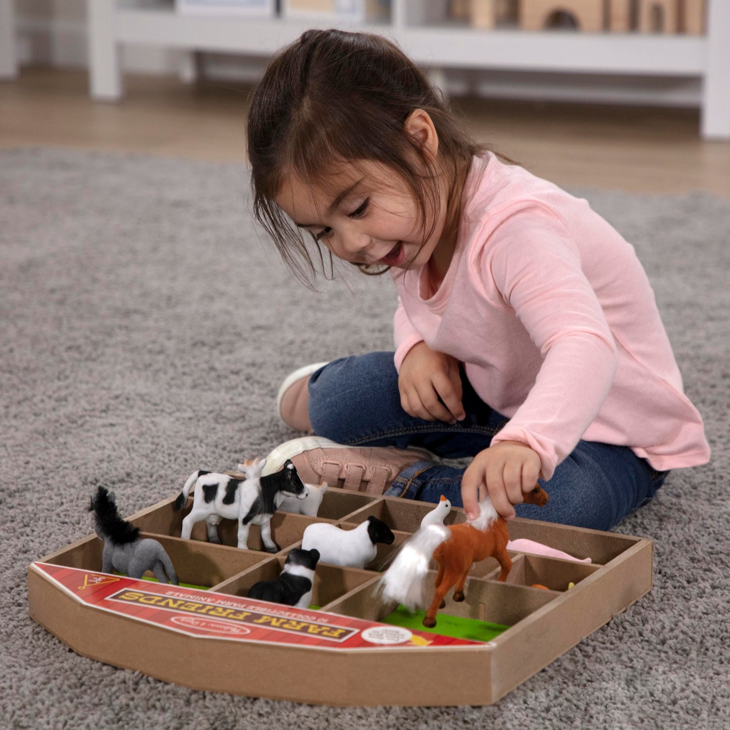 Melissa & Doug Farm Friends Collectible Toy Animal Figures (10 Pcs)