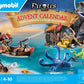 Playmobil Pirates Advent Calendar 71636 - 24 Surprises, Two Figures & Giant Octopus, Multicoloured, Magical Toys for Ages 4+