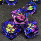 HAOMEJA Resin Dragon DND Dice Set 7 PCS Sharp Edges D&D Dice with Gift Random Dragon Eye Bag Apply to Dungeons and Dragons Role