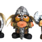 Ebros Gift Small Chibi Norse Viking Wild Berserkers Warriors with Axe decorative replica blade and Shield Statue Set of 3 Norselandic Hero Warlords Decorative Figurines