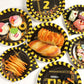 25 Guests Construction Birthday Party Supplies Plates Napkins Forks Set Disposable Construction Truck Two Tableware Paper Plates