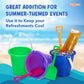 Beach Pail and Shovel Toy Set for Toddler 1-3 Includes 6.75 Inch Colorful Plastic Beach Buckets and Shovels for Sand Castle Buil