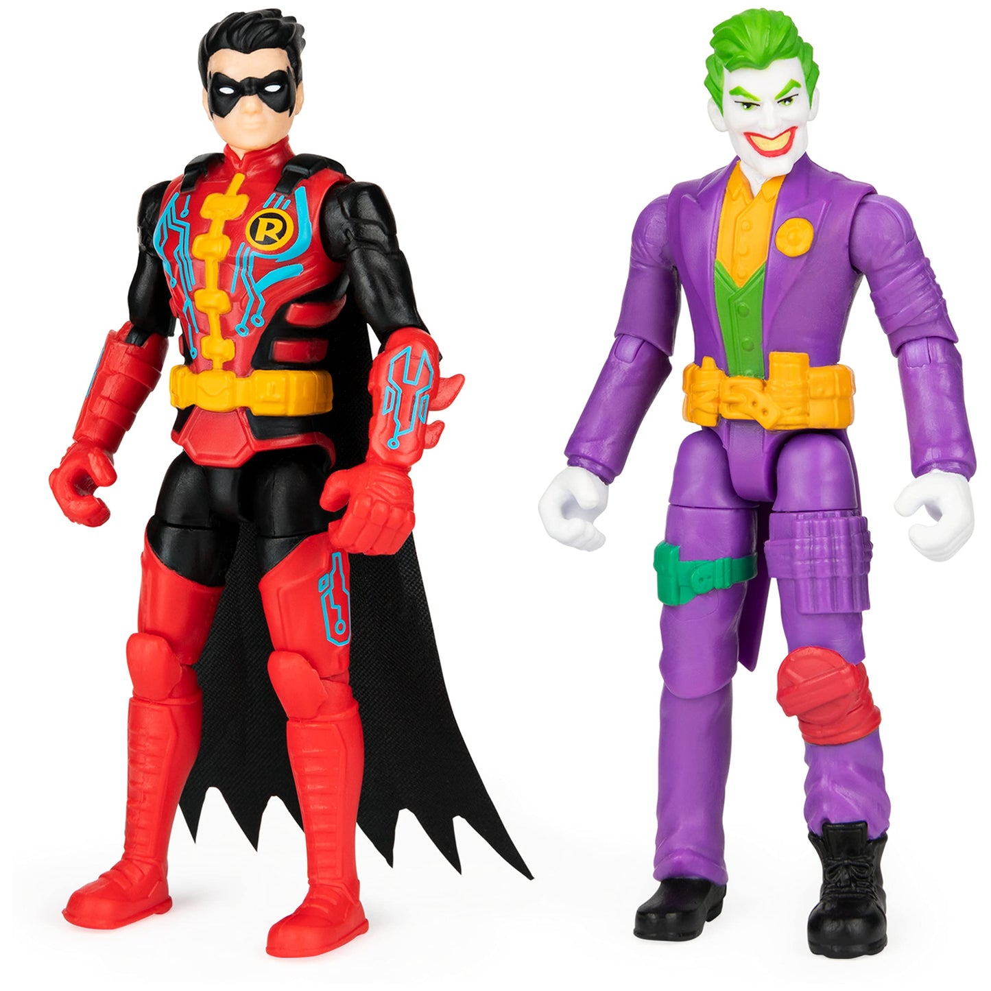 DC Comics Batman 4-inch Robin and The Joker Action Figures for Boys with 6 Mystery Accessories  Kids Toys for Boys Aged 3 and up