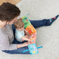 Lamaze Colorful Journey Caterpillar High Contrast Baby Book - Soft Fabric Baby Sensory Books - Includes Chewy Apple For Teething Babies - Baby Sensory Toys Ages 6 Months And Up