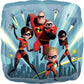 Square Shape Foil Balloon with The Incredibles Theme  1 Pc.,One Size