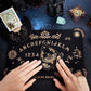 Creatcabin 3Pcs Wooden Spirit Board Kit Tarot Card Stand Holder Moth Divination Board Set With Planchette Black Altar Card Displ