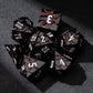 Soar Forge Metal Dice for DND - Beautiful Glitter Cracks Set Compatible with Dungeons and Dragons and Other RPG, Dice for D&D (G