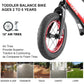Cxwxc 12'' Toddler Balance Bike - Ages 24 Months To 5 Years - Kids Push Balance Bike With Footrest, No Pedal Training Bicycle -