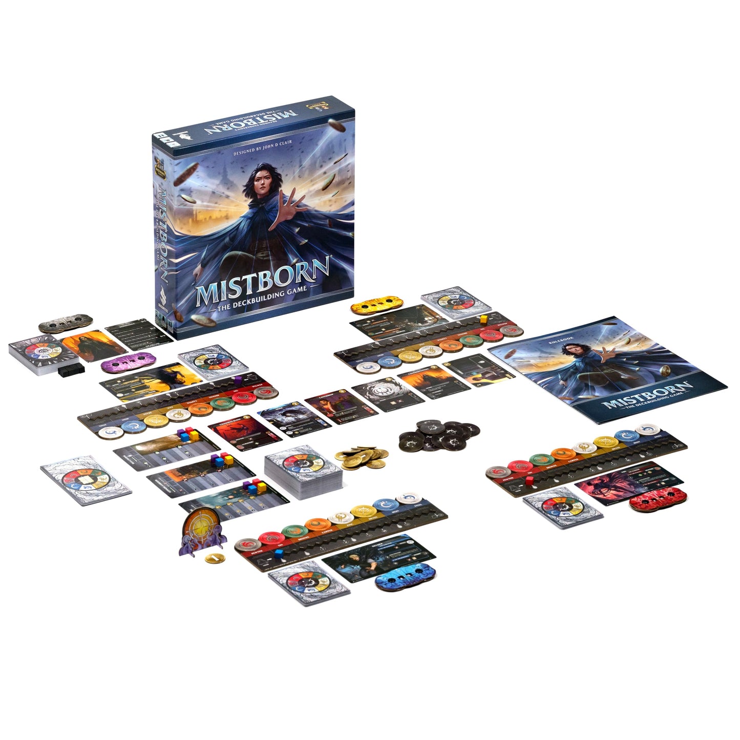 Brotherwise Games Mistborn Deckbuilding Game - Cooperative Card Game - Strategic Gameplay with Cardboard Components
