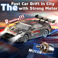 Sakeye RC Drift Car - 2.4GHz 4WD Hobby Racing Car, Black, with Lights and Drifting Tires, Rechargeable, For Adults & Kids