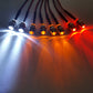 ShareGoo 8Leds LED Light Headlights Lighting Taillight Kit Compatible with Traxxas HSP Tamiya Redcat RC4WD Axial SCX10 RC Car Tr