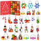 Christmas Advent Calendar 2025 Building Sets, 24 Packs Christmas Ornaments Building Kit, Christmas Tree/Santa/Reindeer/ Gingerbr