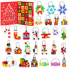 Christmas Advent Calendar 2025 Building Sets, 24 Packs Christmas Ornaments Building Kit, Christmas Tree/Santa/Reindeer/ Gingerbr