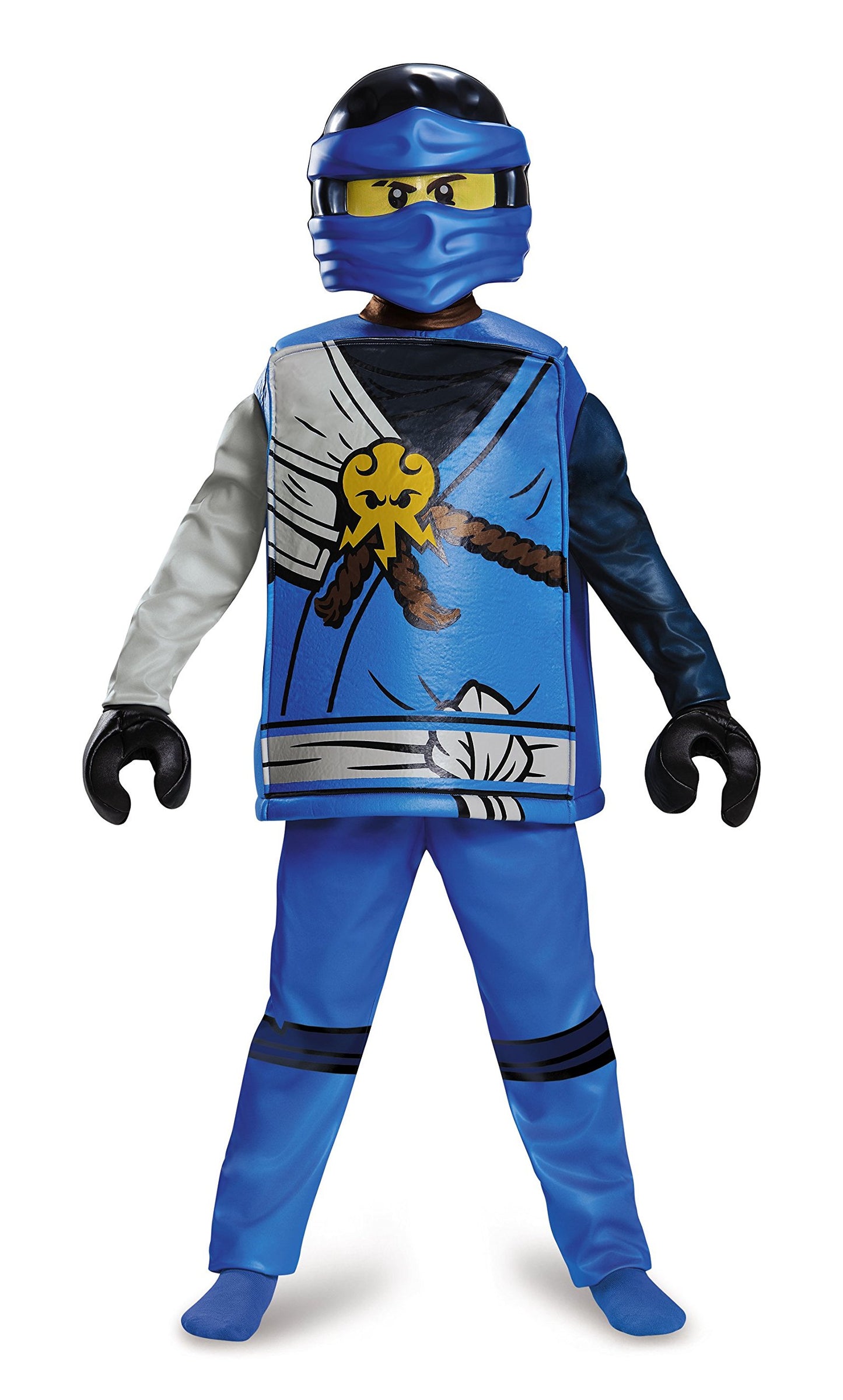 Jay Deluxe Ninjago Lego Costume, Large/10-12