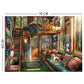 TangComplete - Forest House Puzzles for mature-themeds 1000 Piece  Jigsaw Puzzles for mature-themeds  mature-themed Challenging Game Toys  Impossible Puzzle  Family Decoration Puzzle